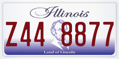IL license plate Z448877