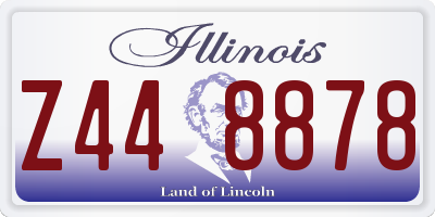 IL license plate Z448878