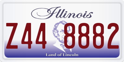 IL license plate Z448882