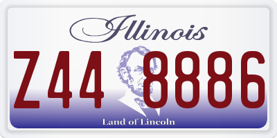 IL license plate Z448886