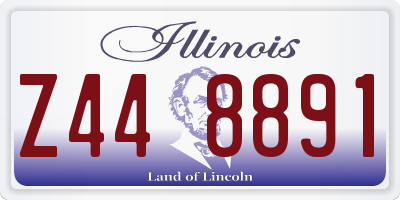 IL license plate Z448891
