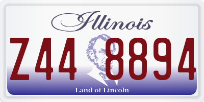 IL license plate Z448894
