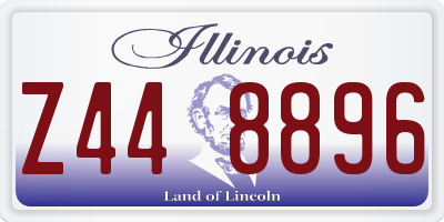 IL license plate Z448896