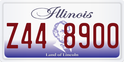 IL license plate Z448900