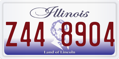 IL license plate Z448904