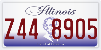 IL license plate Z448905