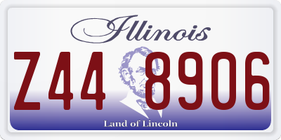 IL license plate Z448906