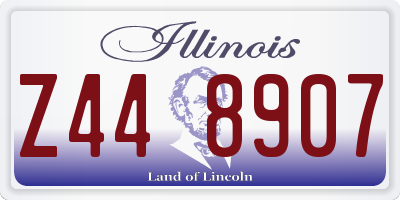 IL license plate Z448907