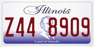 IL license plate Z448909