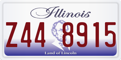 IL license plate Z448915