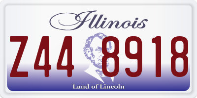 IL license plate Z448918