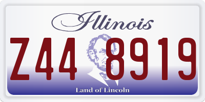 IL license plate Z448919