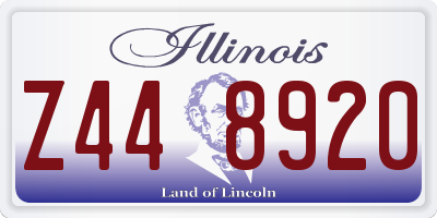 IL license plate Z448920