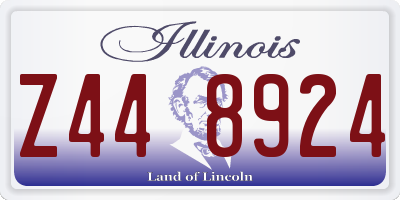 IL license plate Z448924