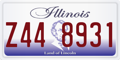 IL license plate Z448931