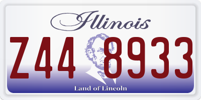 IL license plate Z448933