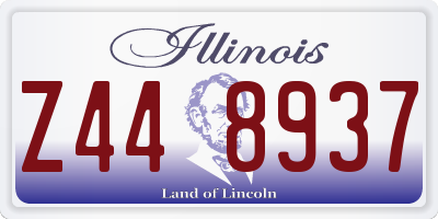 IL license plate Z448937
