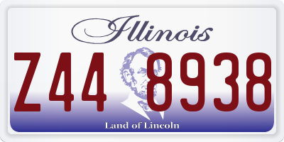 IL license plate Z448938
