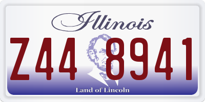 IL license plate Z448941