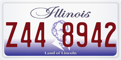 IL license plate Z448942