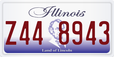 IL license plate Z448943