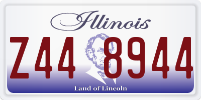 IL license plate Z448944