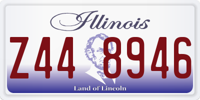 IL license plate Z448946