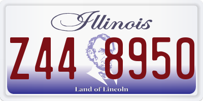 IL license plate Z448950