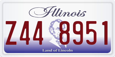 IL license plate Z448951