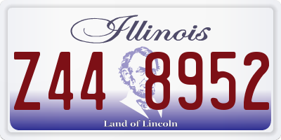 IL license plate Z448952