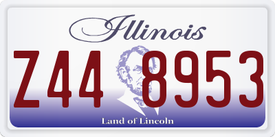 IL license plate Z448953