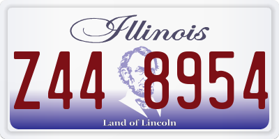 IL license plate Z448954
