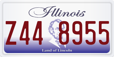 IL license plate Z448955