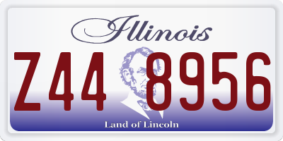 IL license plate Z448956