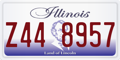 IL license plate Z448957