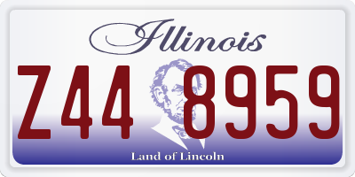 IL license plate Z448959