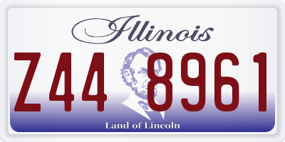 IL license plate Z448961