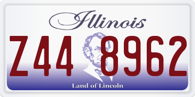 IL license plate Z448962