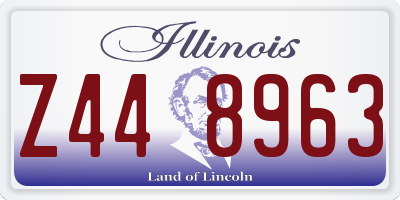 IL license plate Z448963