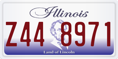 IL license plate Z448971