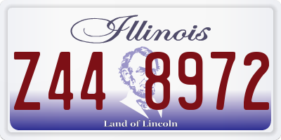 IL license plate Z448972