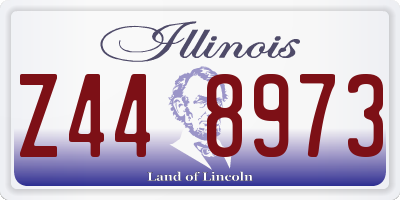 IL license plate Z448973