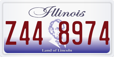 IL license plate Z448974