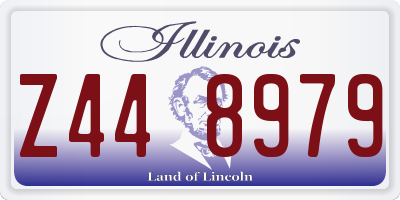 IL license plate Z448979
