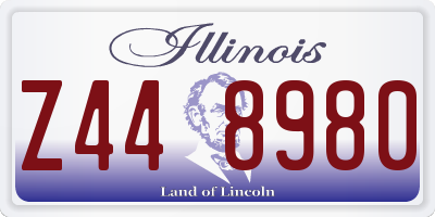 IL license plate Z448980
