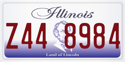 IL license plate Z448984