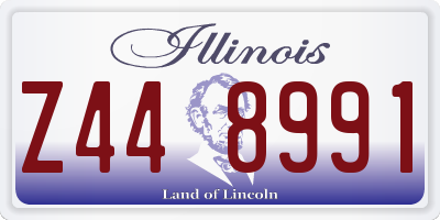 IL license plate Z448991