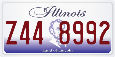 IL license plate Z448992