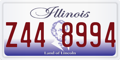 IL license plate Z448994