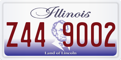 IL license plate Z449002
